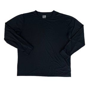 32 Degrees Mens Base Layer Black Long Sleeved T-Shirt Size L